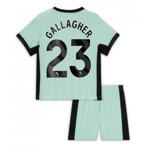Chelsea Conor Gallagher #23 Tredjeställ Barn 2023-24 Kortärmad (+ Korta byxor)